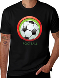 Football Graphic Tee - Classic Soccer Ball Design