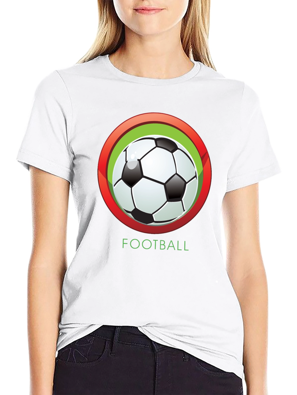 Football Graphic Tee - Classic Soccer Ball Design