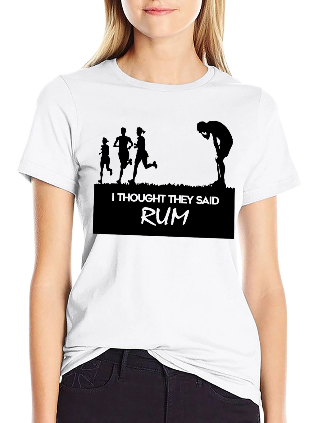 Funny Running Shirt - I Thought They Said Rum