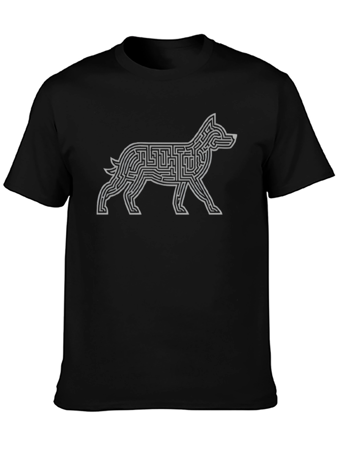 Dog Maze T-Shirt - Solve the Canine Conundrum!