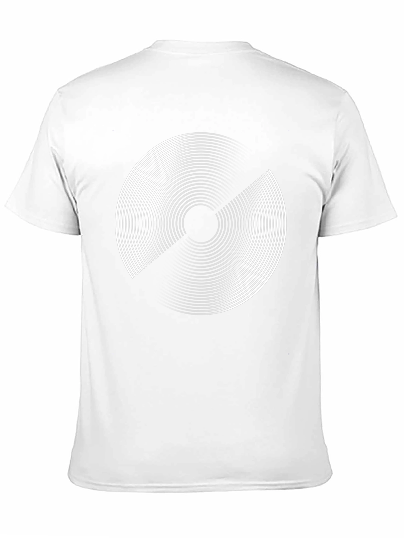 Abstract Circle Graphic Print Black T-Shirt