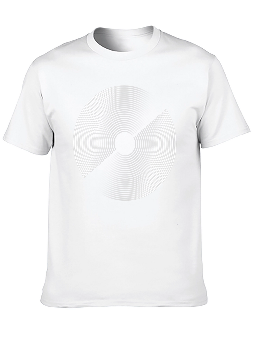 Abstract Circle Graphic Print Black T-Shirt