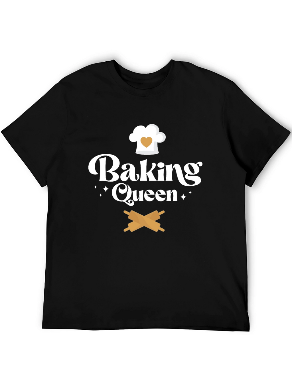Baking Queen T-Shirt Chef Hat & Rolling Pins