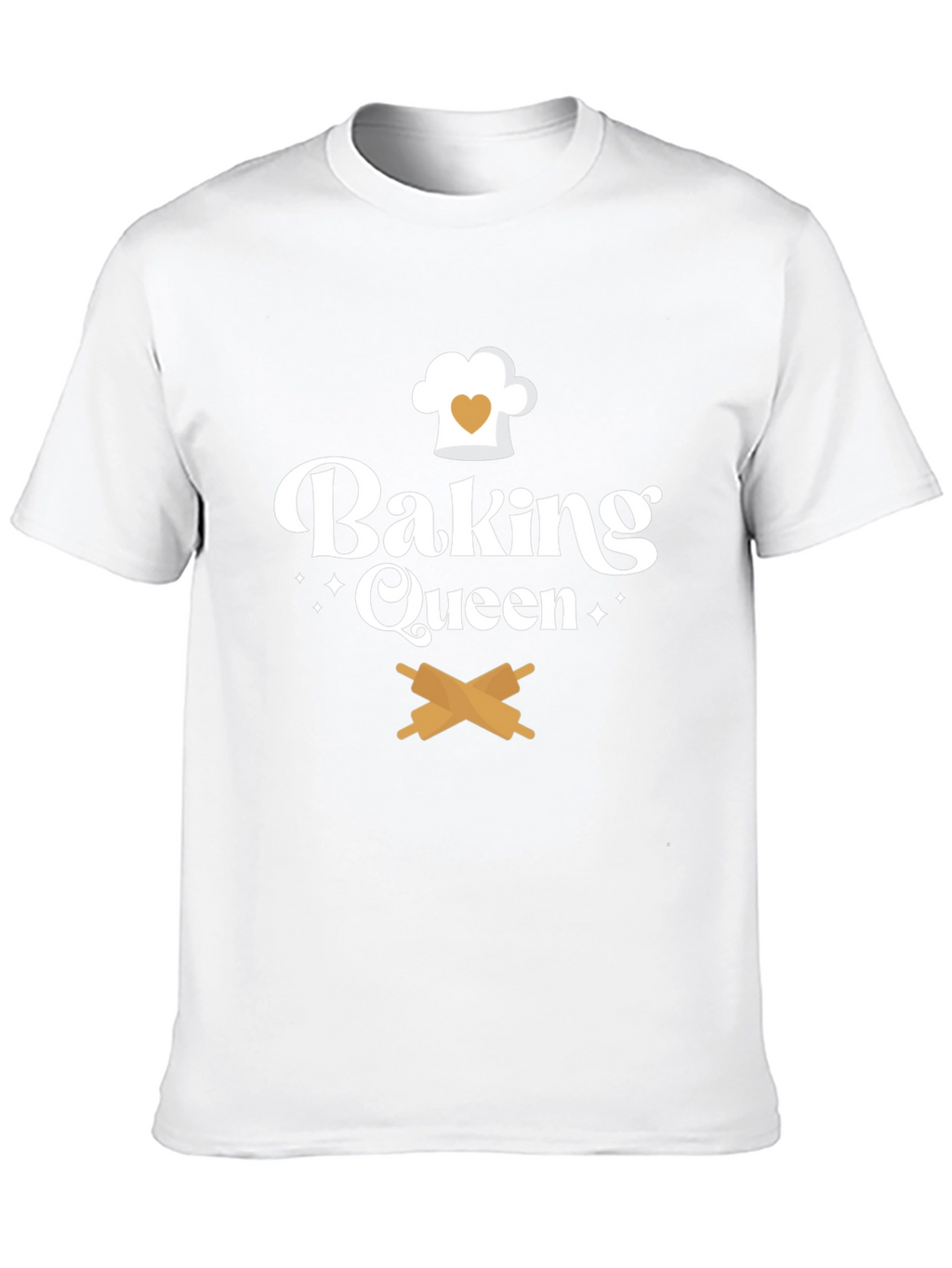 Baking Queen T-Shirt Chef Hat & Rolling Pins