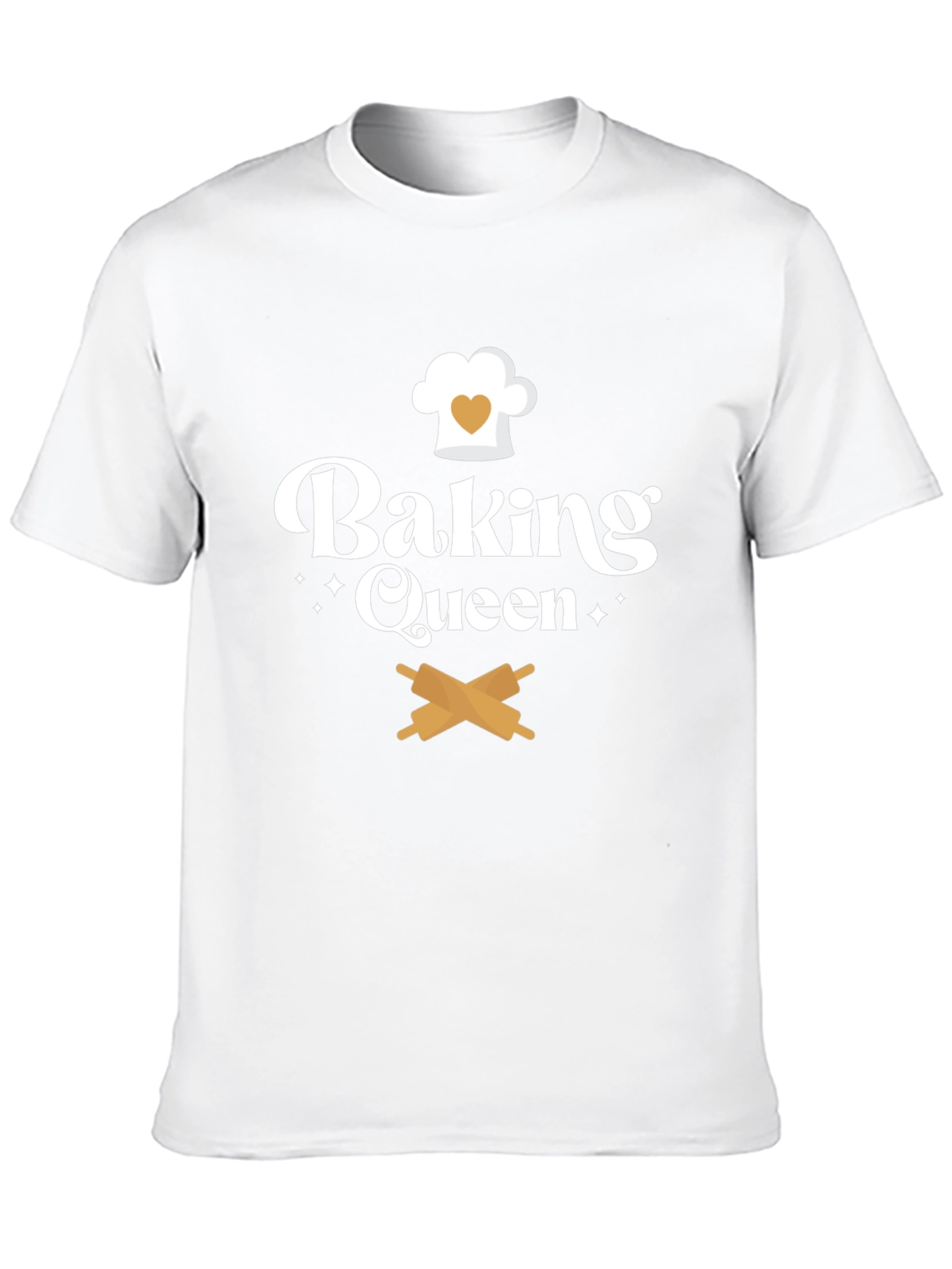 Baking Queen T-Shirt Chef Hat & Rolling Pins