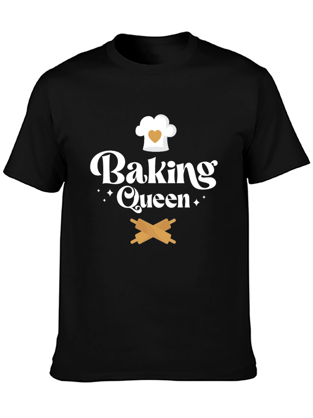 Baking Queen T-Shirt Chef Hat & Rolling Pins