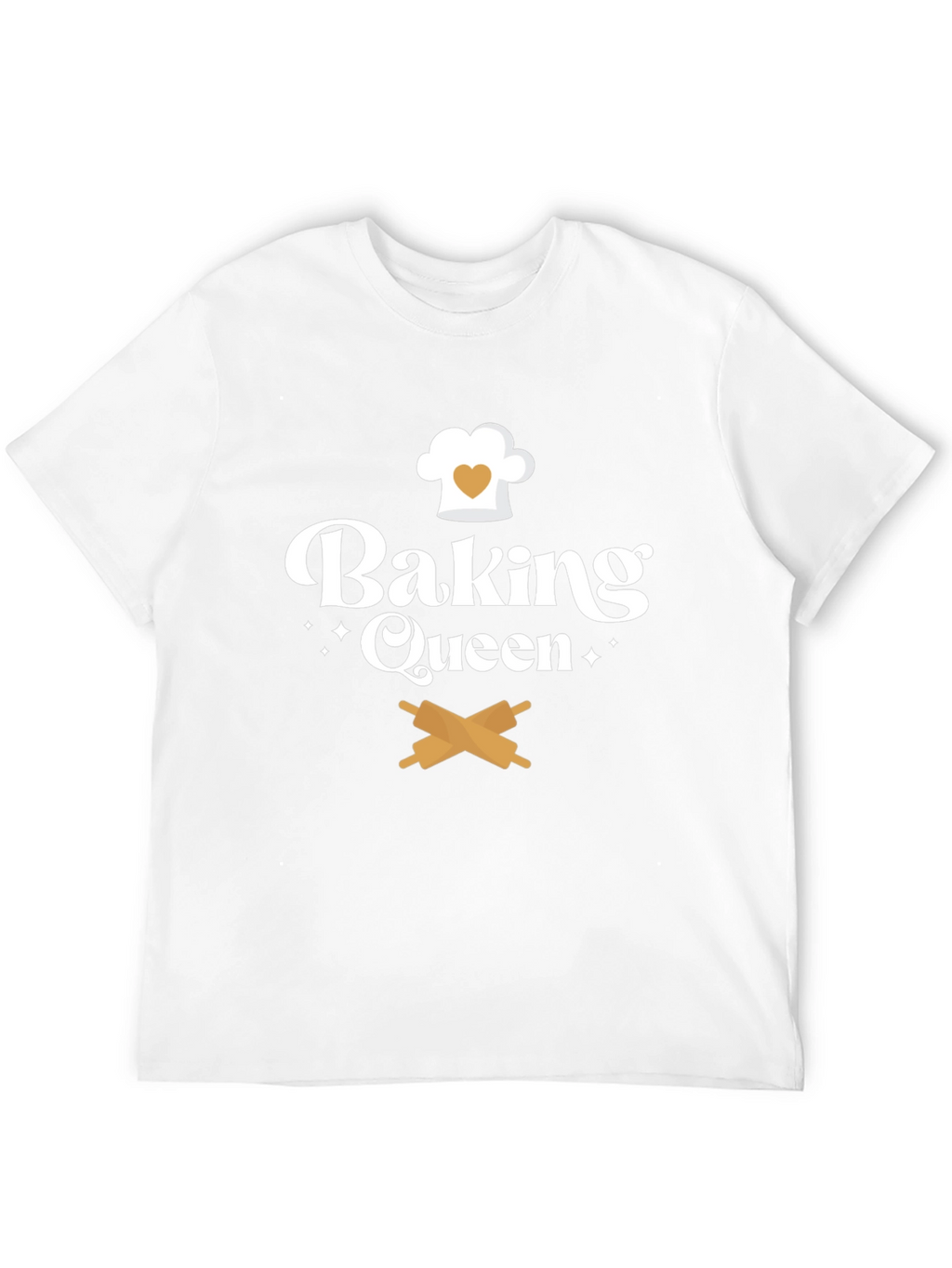 Baking Queen T-Shirt Chef Hat & Rolling Pins