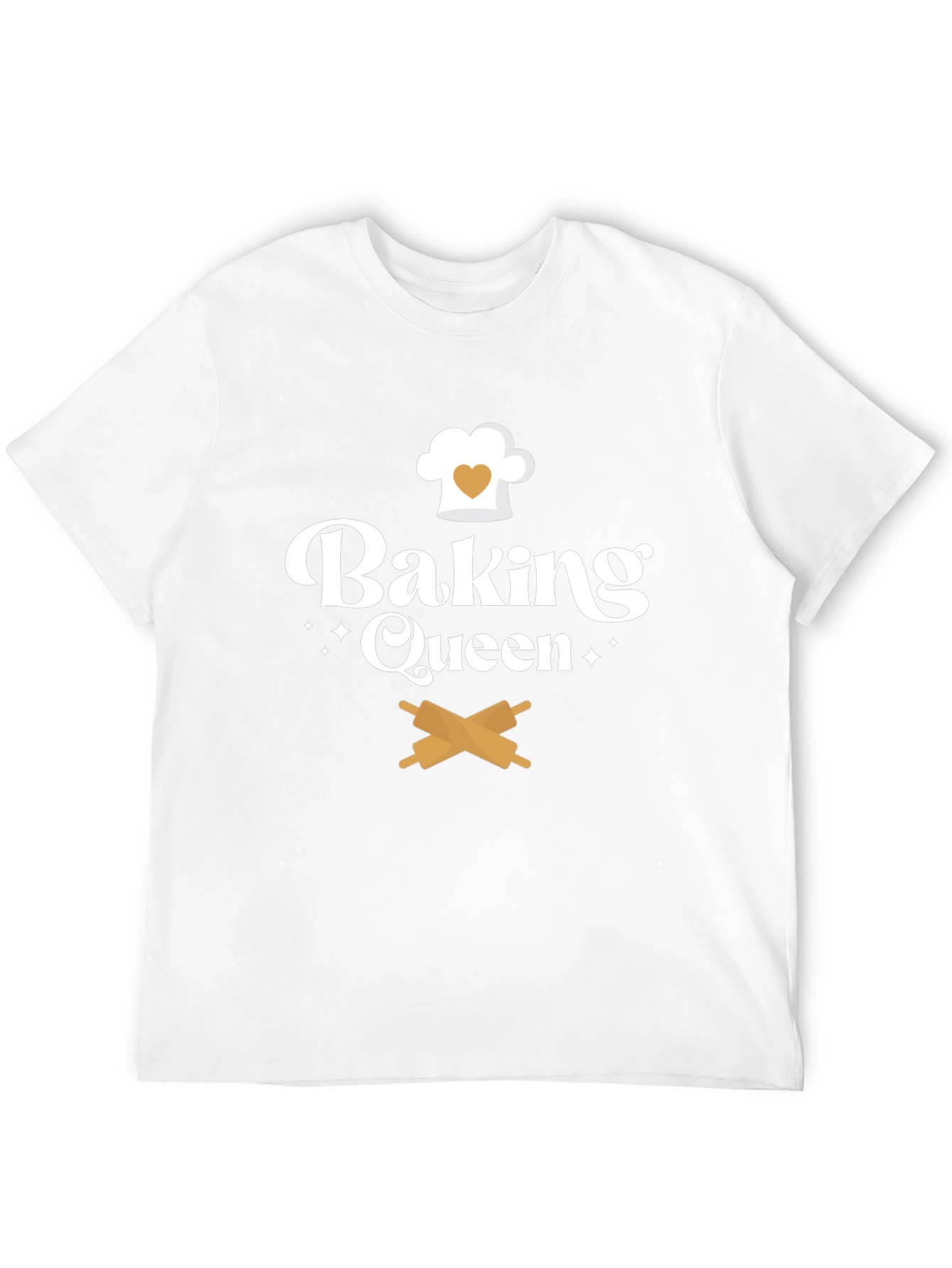 Baking Queen T-Shirt Chef Hat & Rolling Pins