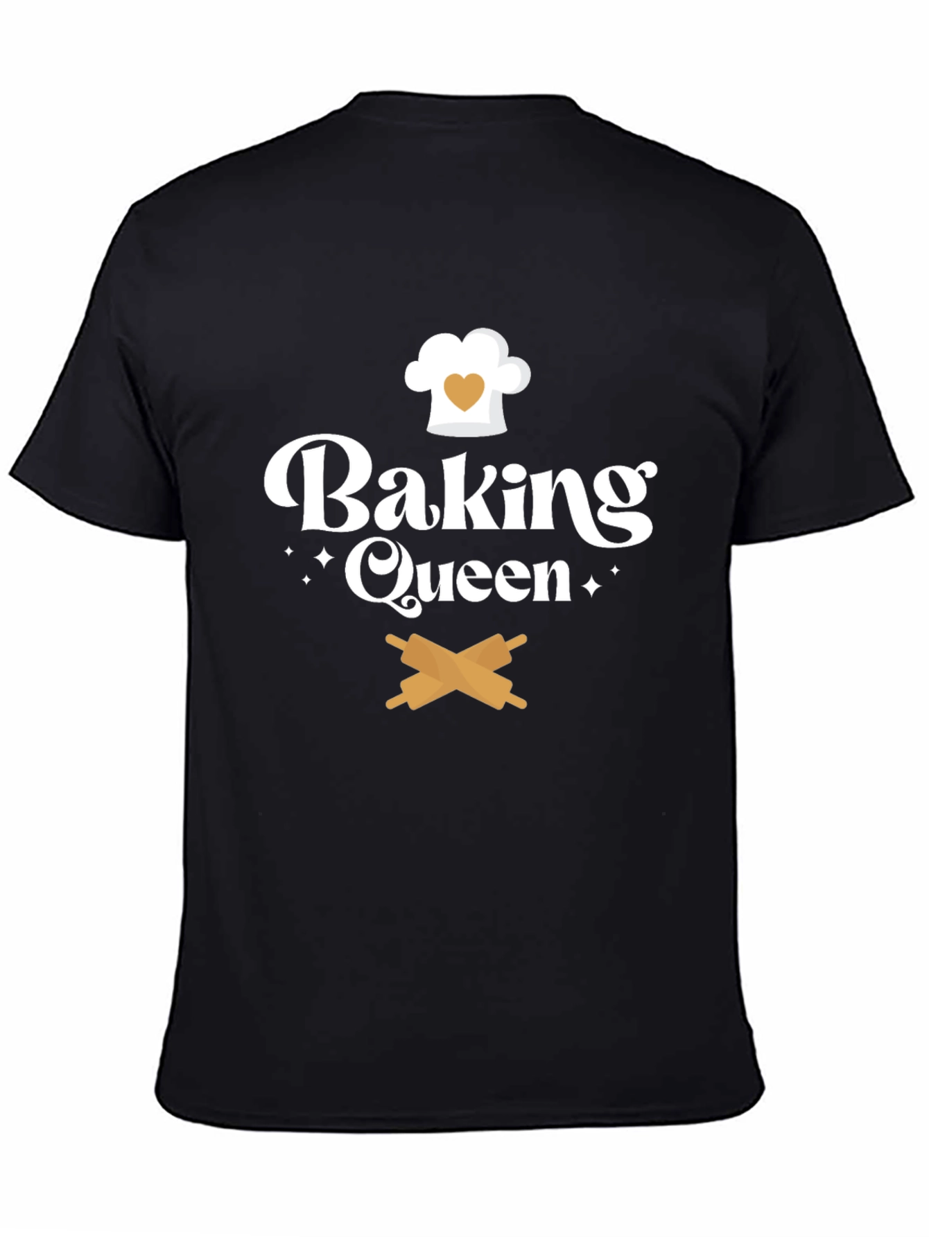 Baking Queen T-Shirt Chef Hat & Rolling Pins