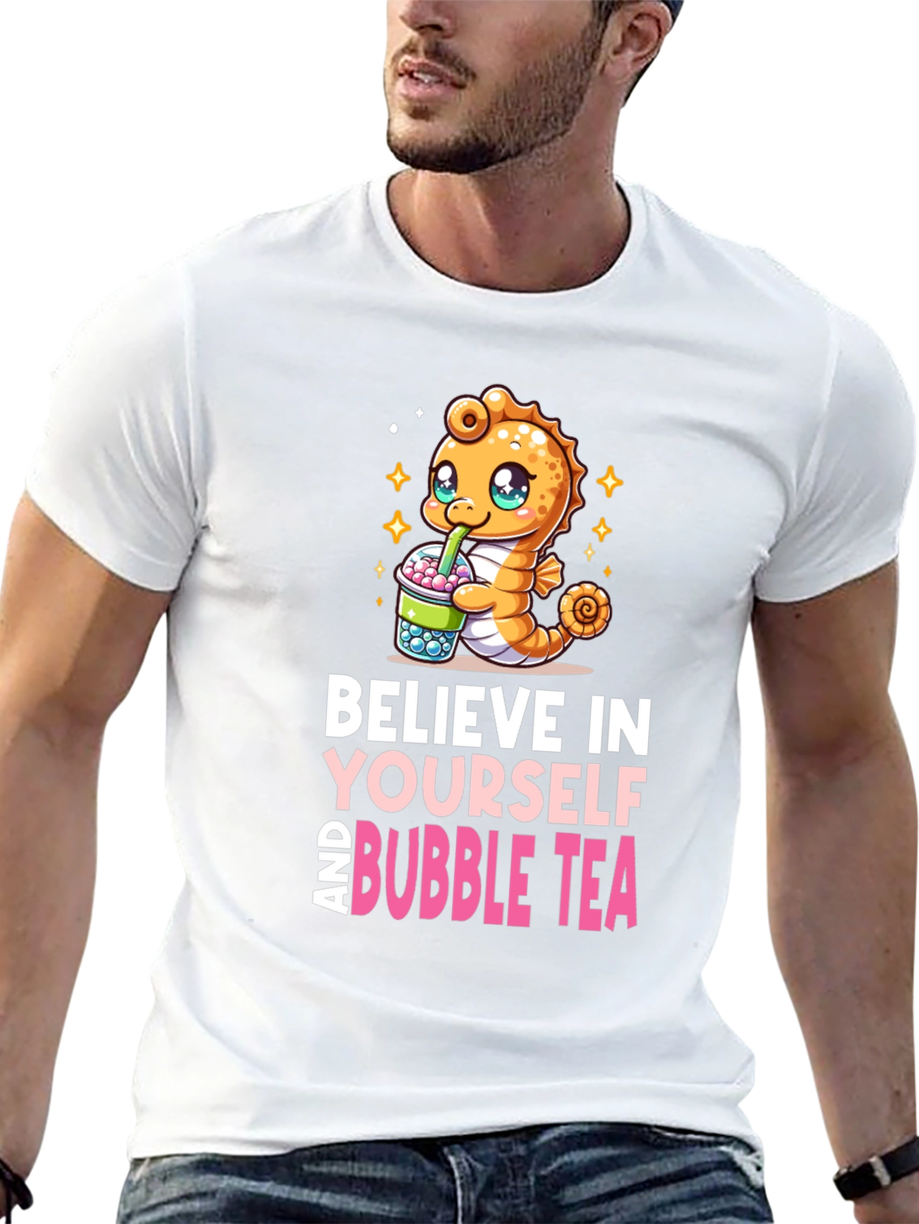 Believe in Yourself and Bubble Tea T-Shirt