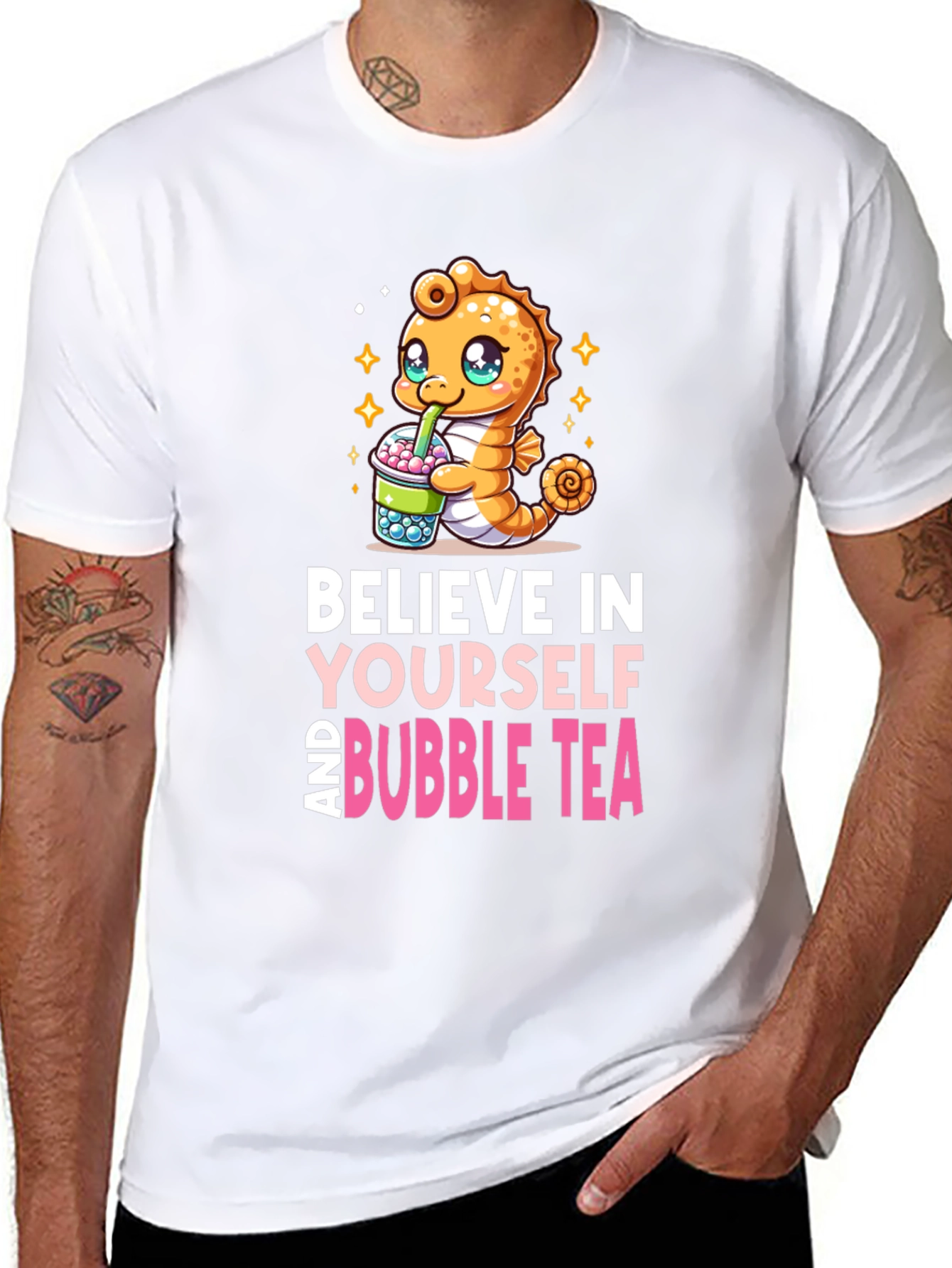 Believe in Yourself and Bubble Tea T-Shirt