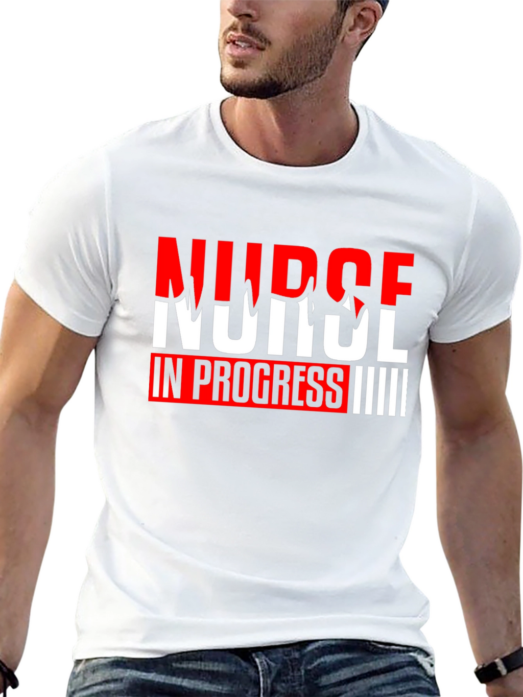 Nurse In Progress Graphic Tee - Black