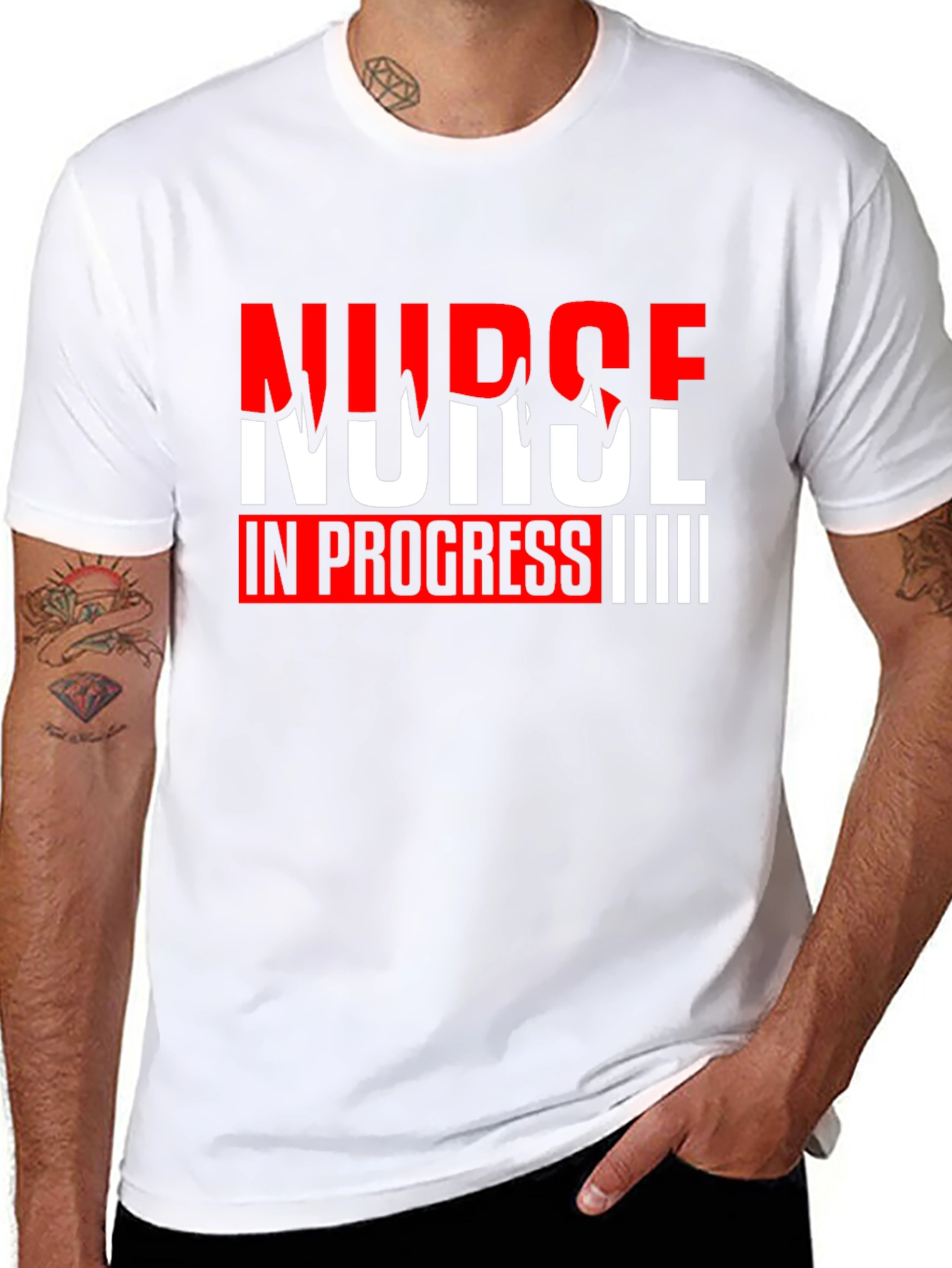 Nurse In Progress Graphic Tee - Black