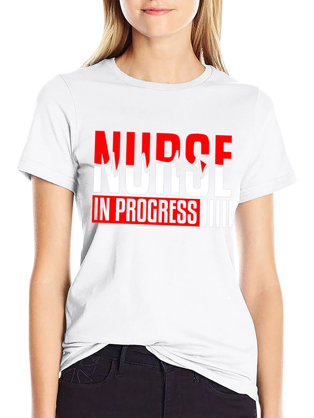 Nurse In Progress Graphic Tee - Black