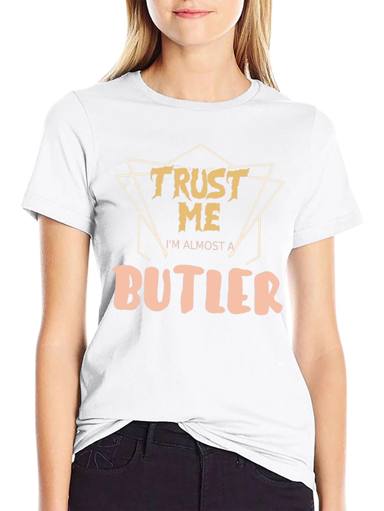 Trust Me Im Almost A Butler Black T-Shirt