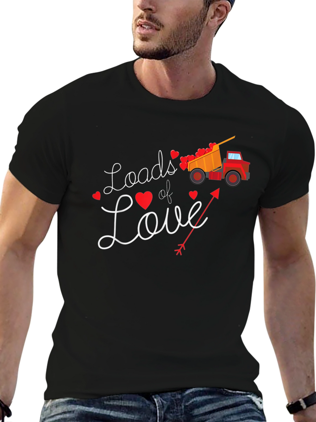 Loads of Love Valentines Day Truck T-Shirt