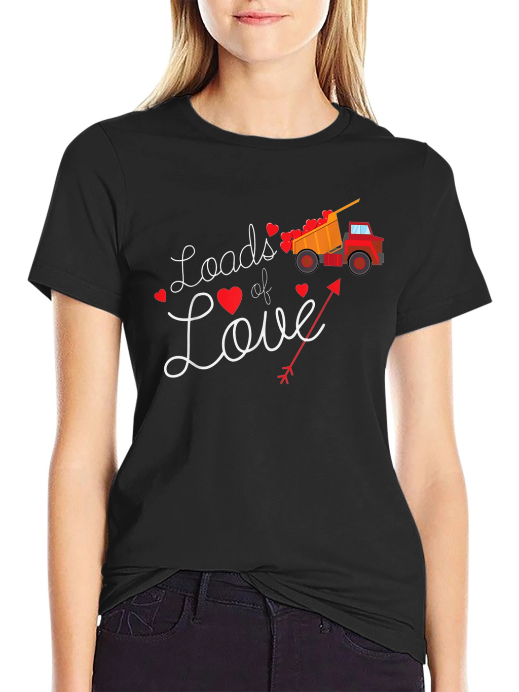 Loads of Love Valentines Day Truck T-Shirt
