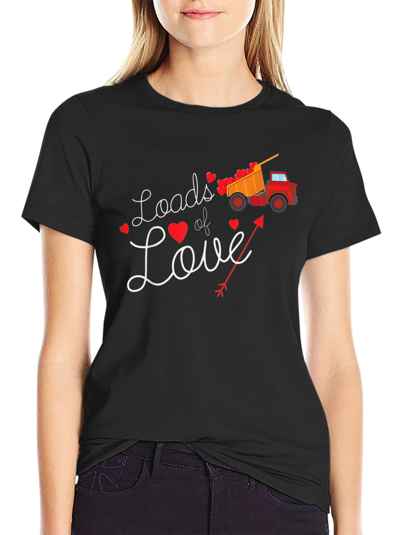 Loads of Love Valentines Day Truck T-Shirt