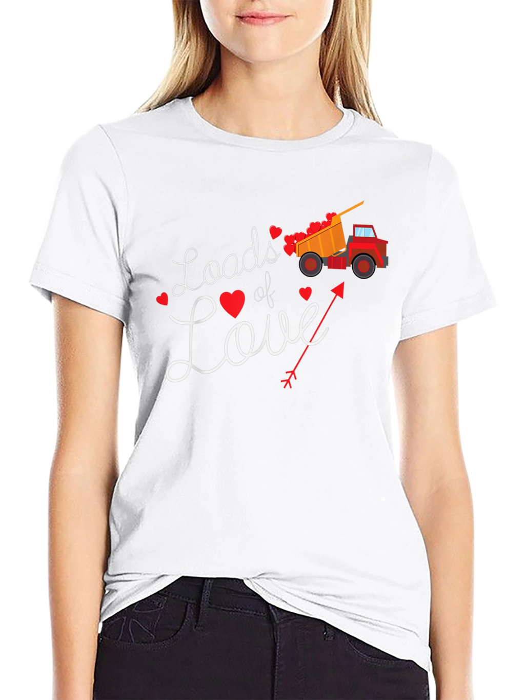 Loads of Love Valentines Day Truck T-Shirt
