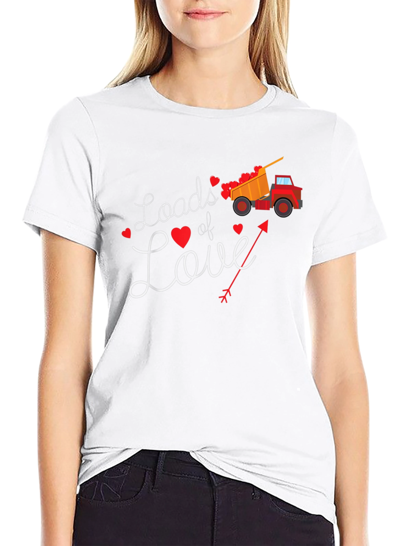 Loads of Love Valentines Day Truck T-Shirt