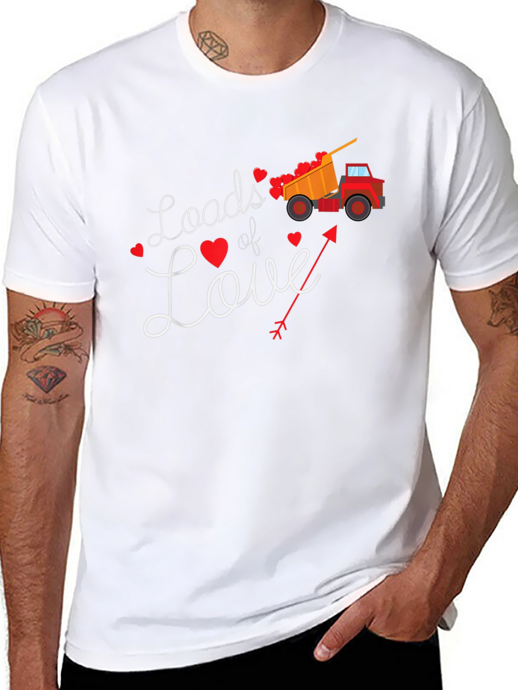 Loads of Love Valentines Day Truck T-Shirt
