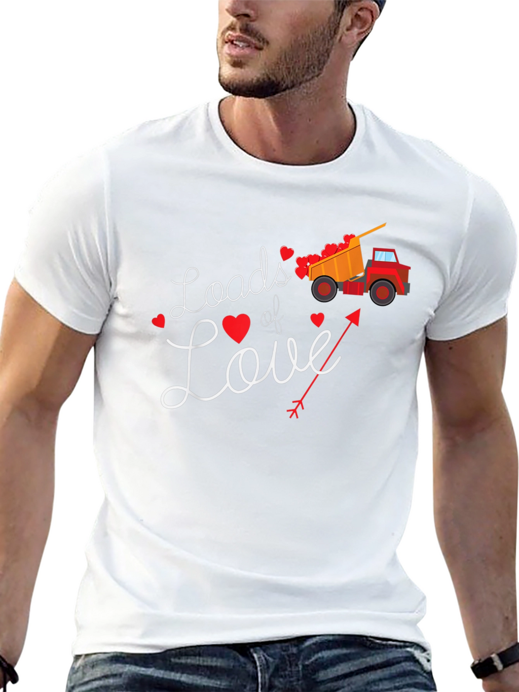 Loads of Love Valentines Day Truck T-Shirt
