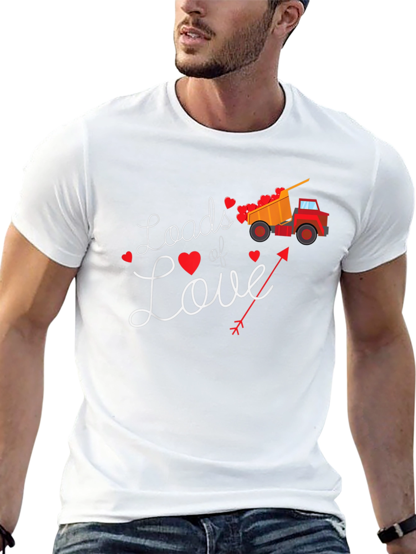 Loads of Love Valentines Day Truck T-Shirt