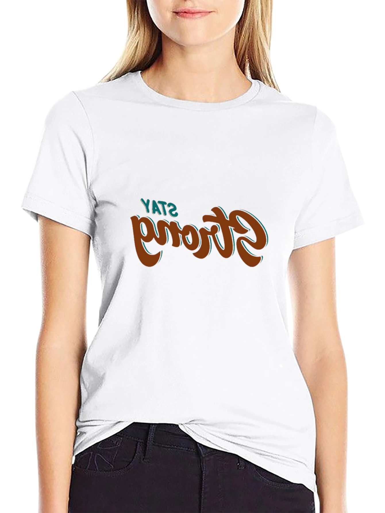 Stay Strong Graphic Tee - Stylish Comfort