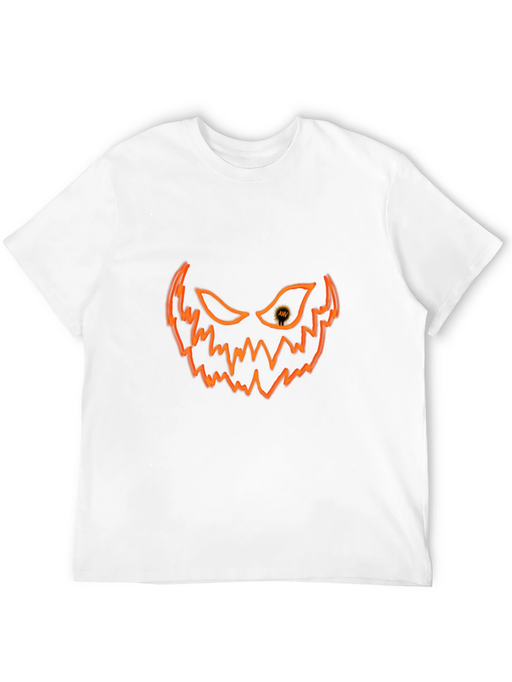 Halloween Pumpkin Face Graphic T-Shirt