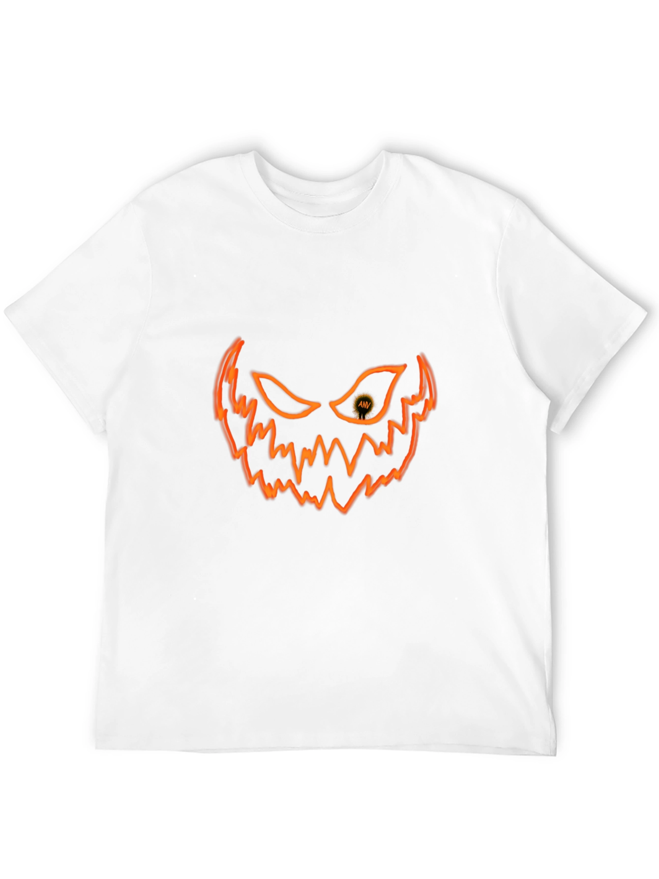 Halloween Pumpkin Face Graphic T-Shirt