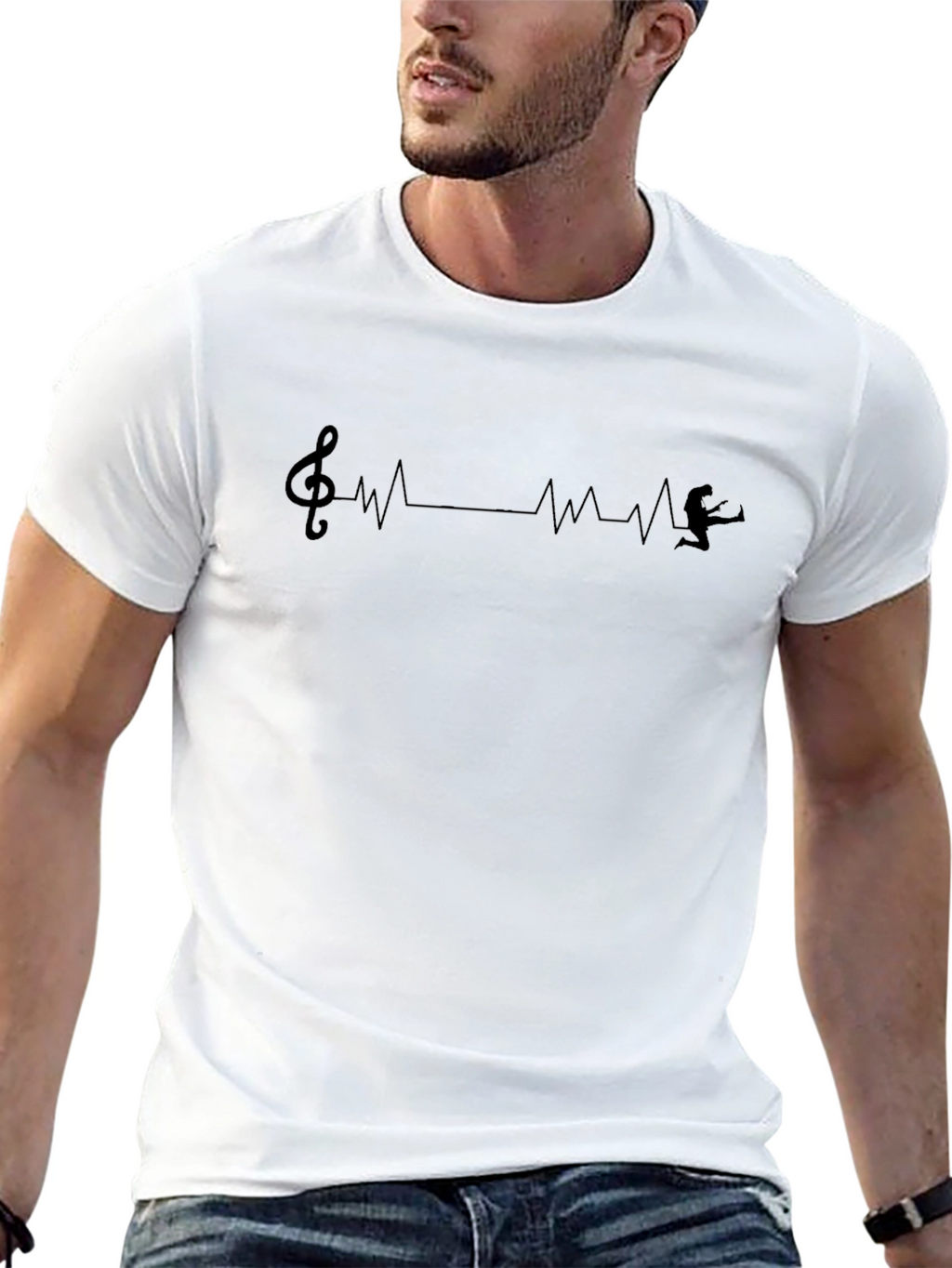 Music Heartbeat Tee - Musician Gift