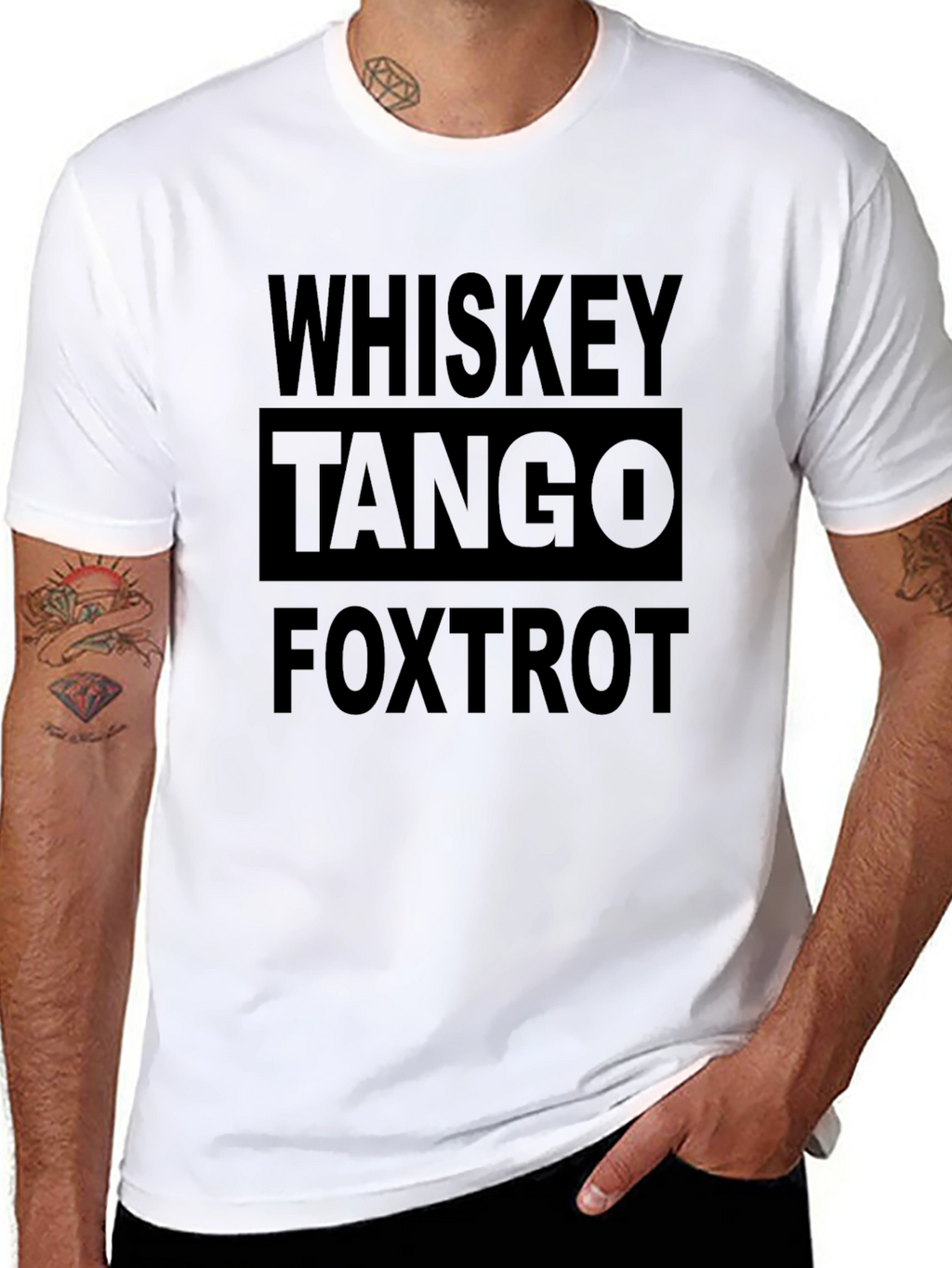 Whiskey Tango Foxtrot Black T-Shirt