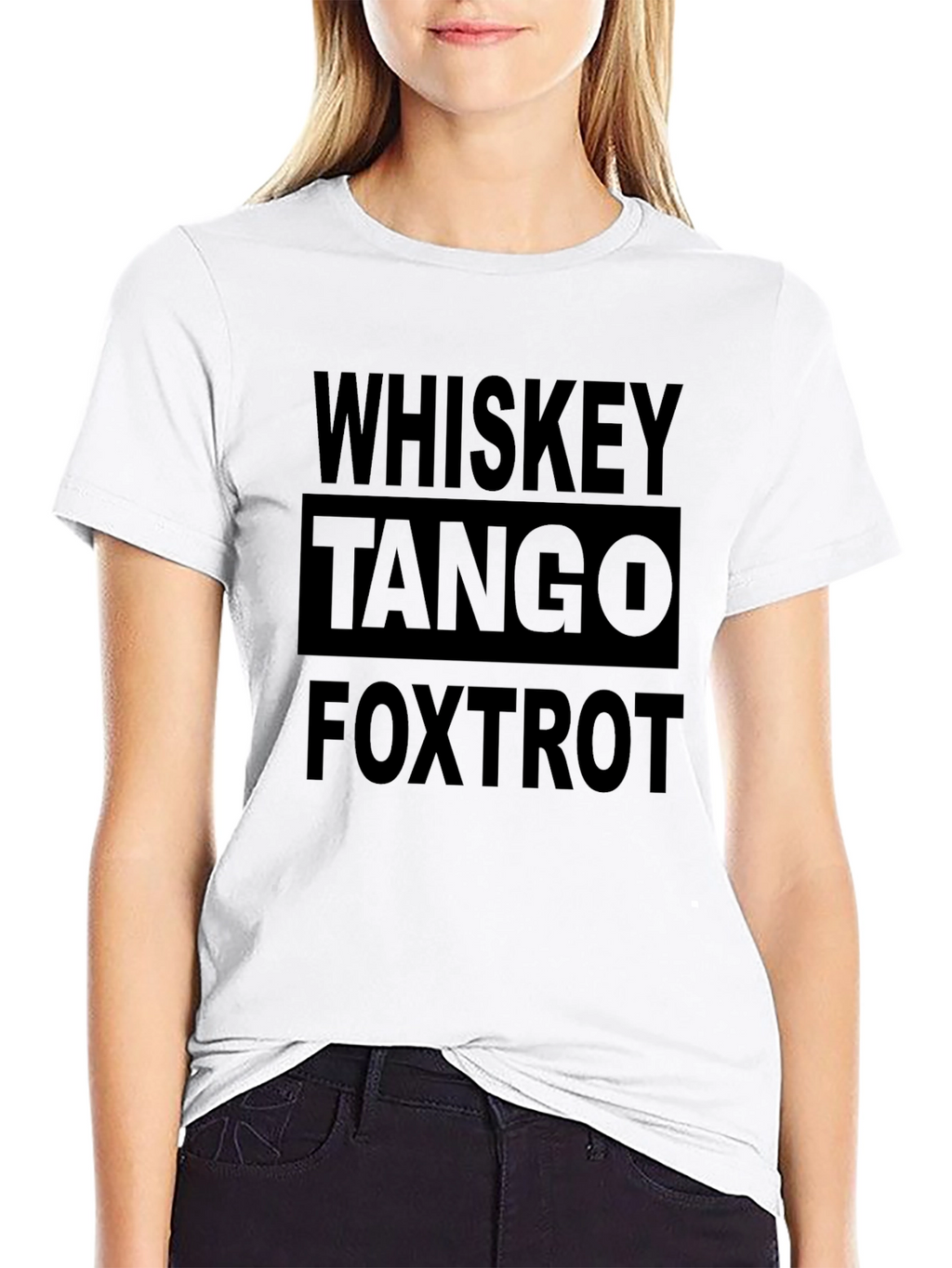 Whiskey Tango Foxtrot Black T-Shirt