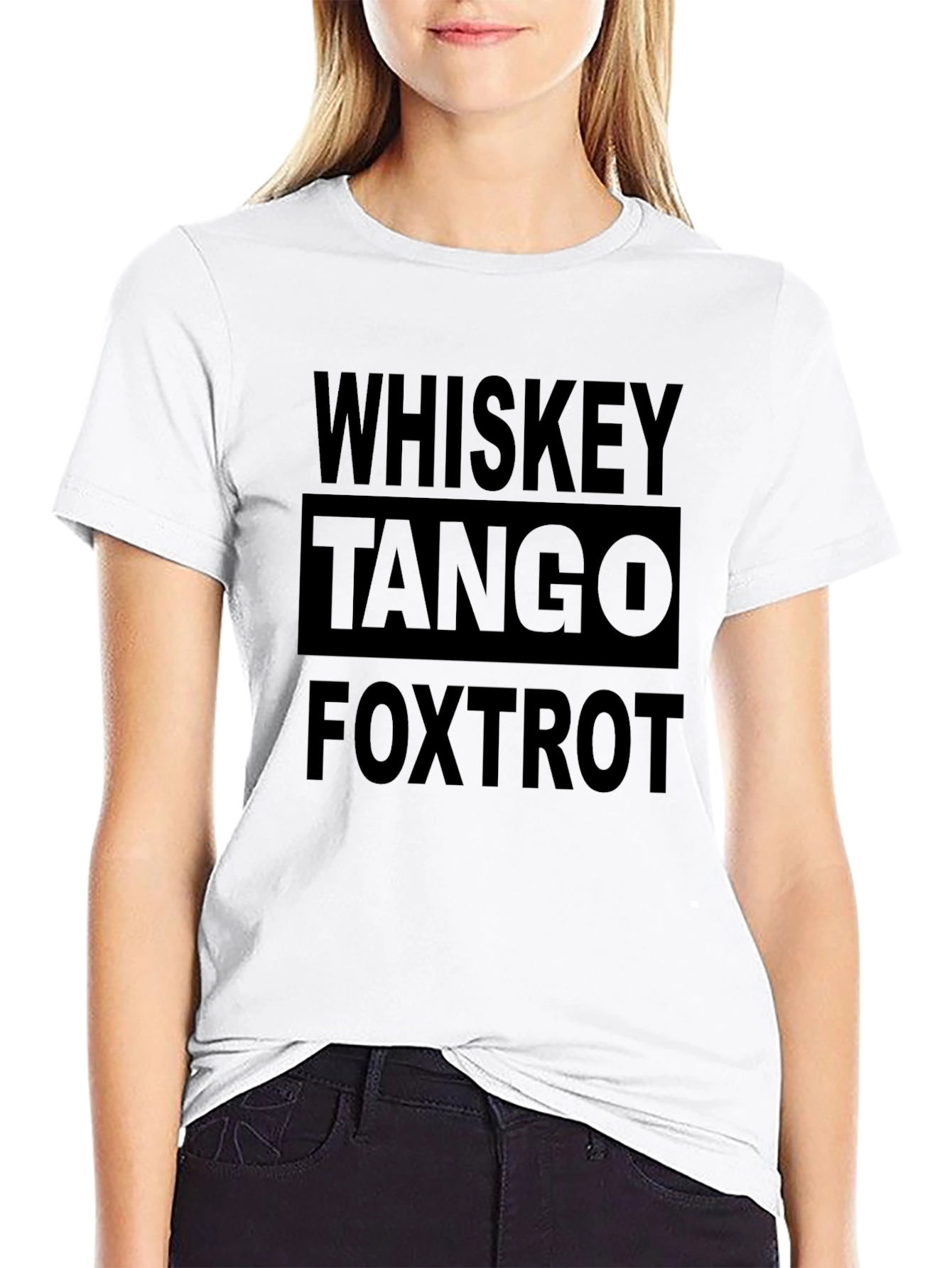 Whiskey Tango Foxtrot Black T-Shirt