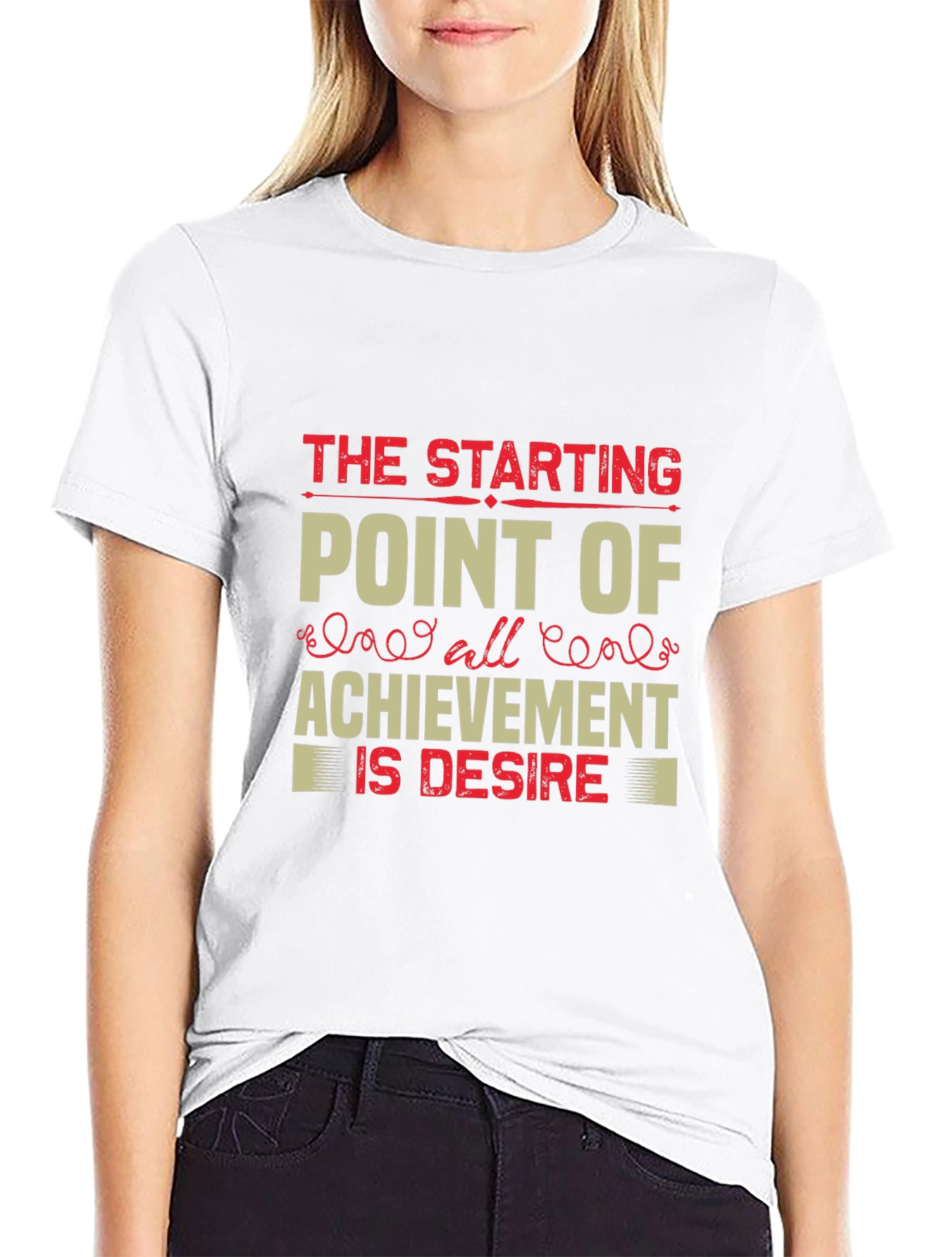 Motivational Quote Graphic T-Shirt - Black