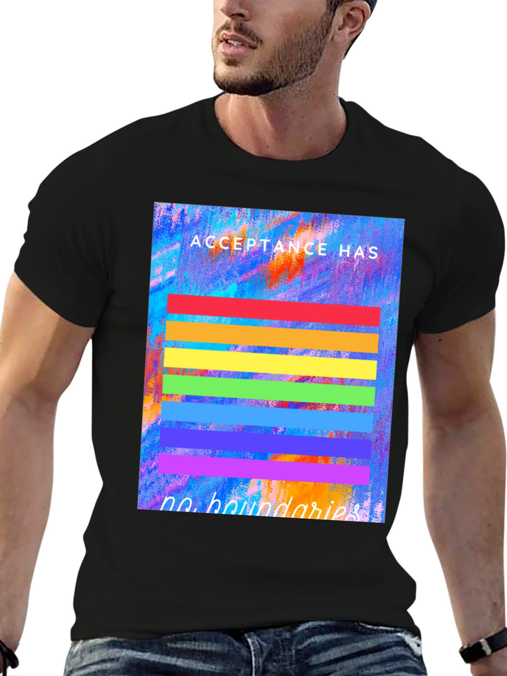 Acceptance Has No Boundaries Pride T-Shirt