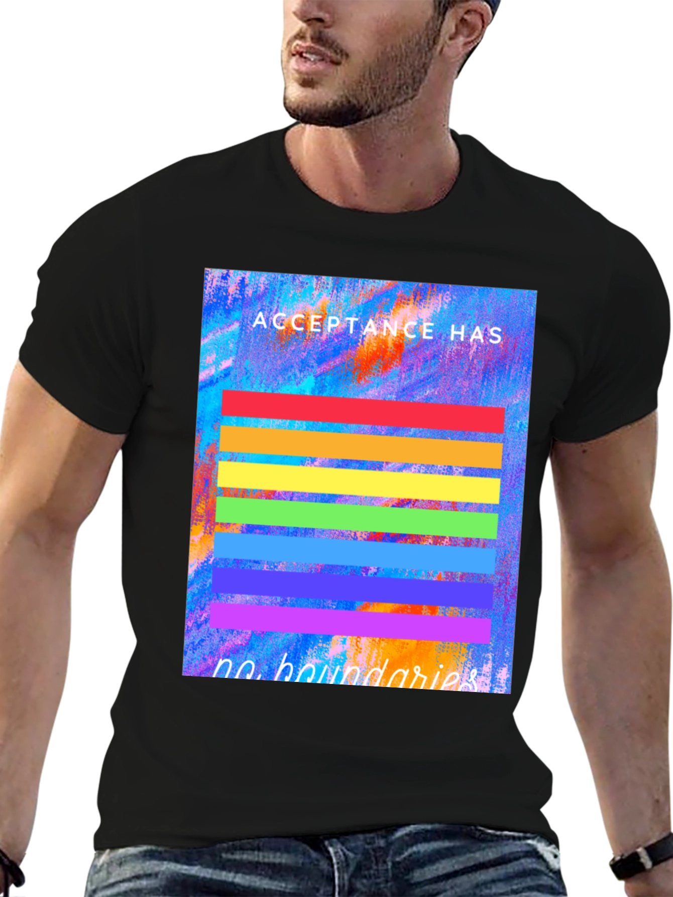Acceptance Has No Boundaries Pride T-Shirt