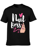 Nail Boss Graphic Tee - Salon Shirt