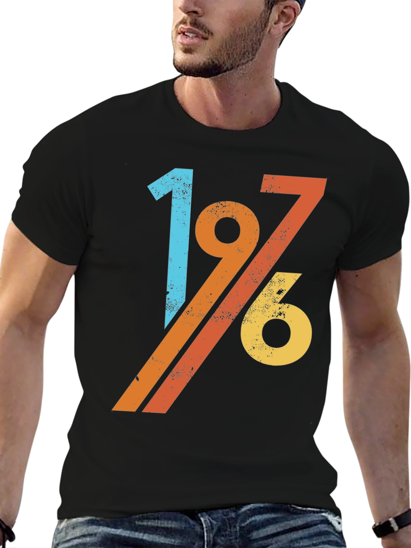 Retro 1976 Graphic Tee - Vintage Birthday Gift T-Shirt