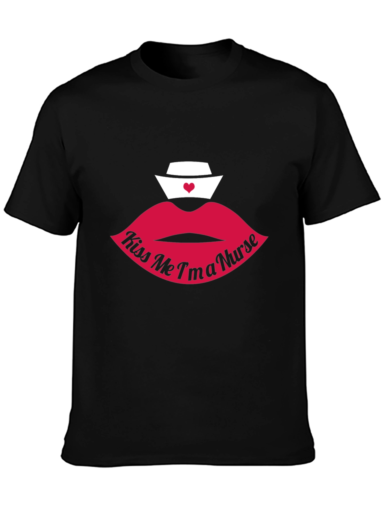 Kiss Me Im a Nurse Graphic T-Shirt