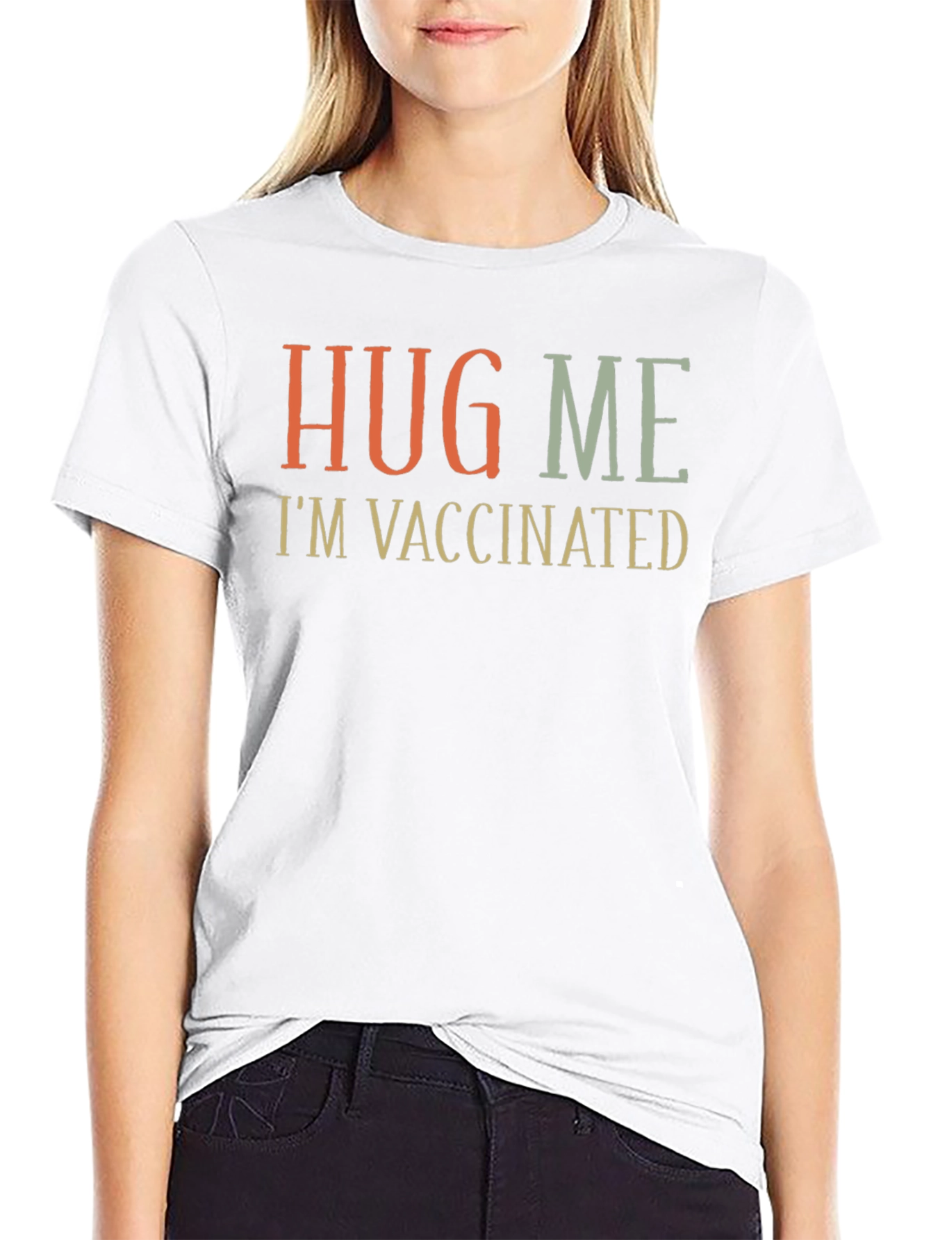 Hug Me Im Vaccinated Graphic Tee