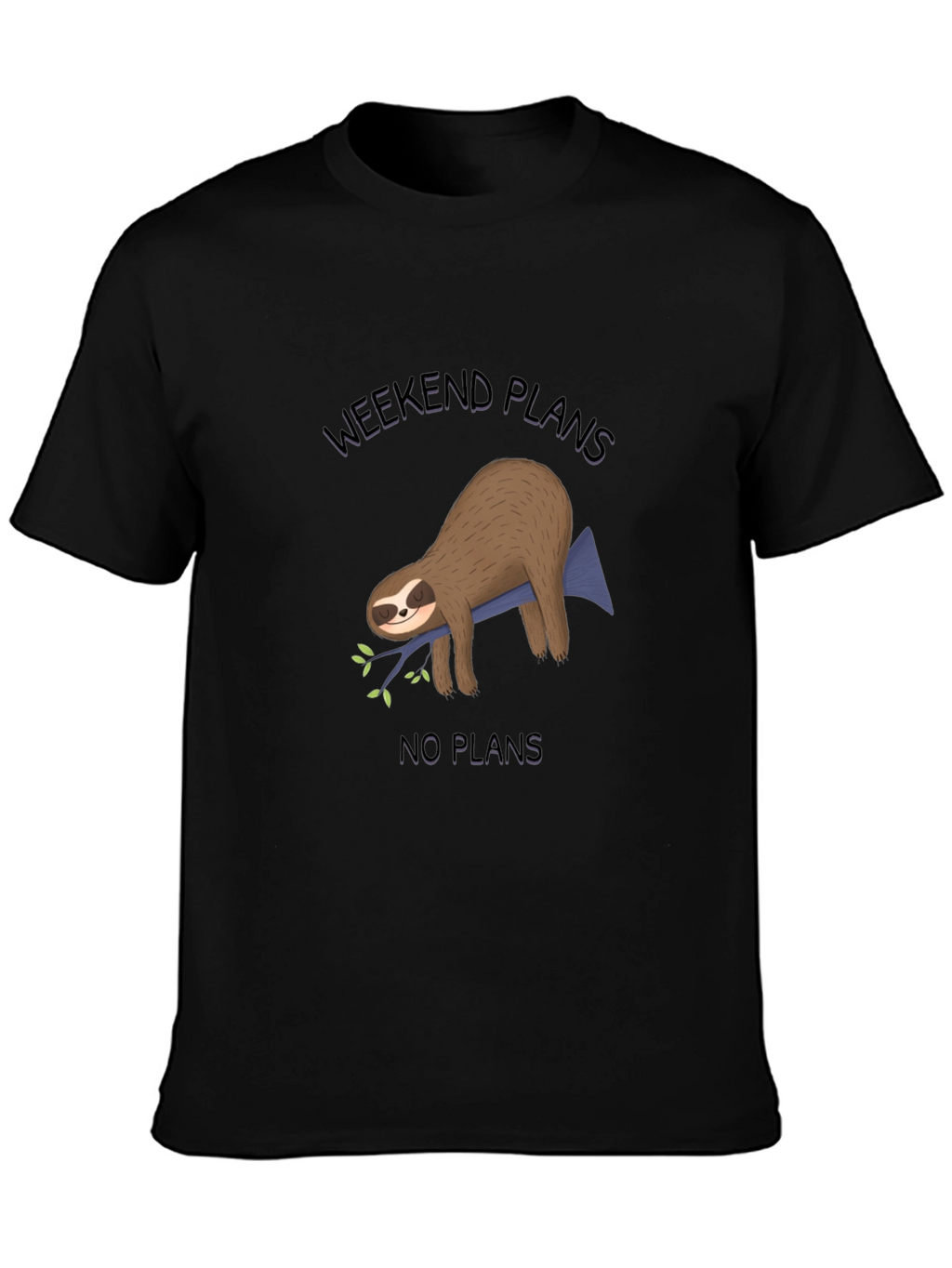 Weekend Plans Sloth Graphic Tee - Relaxed Fit