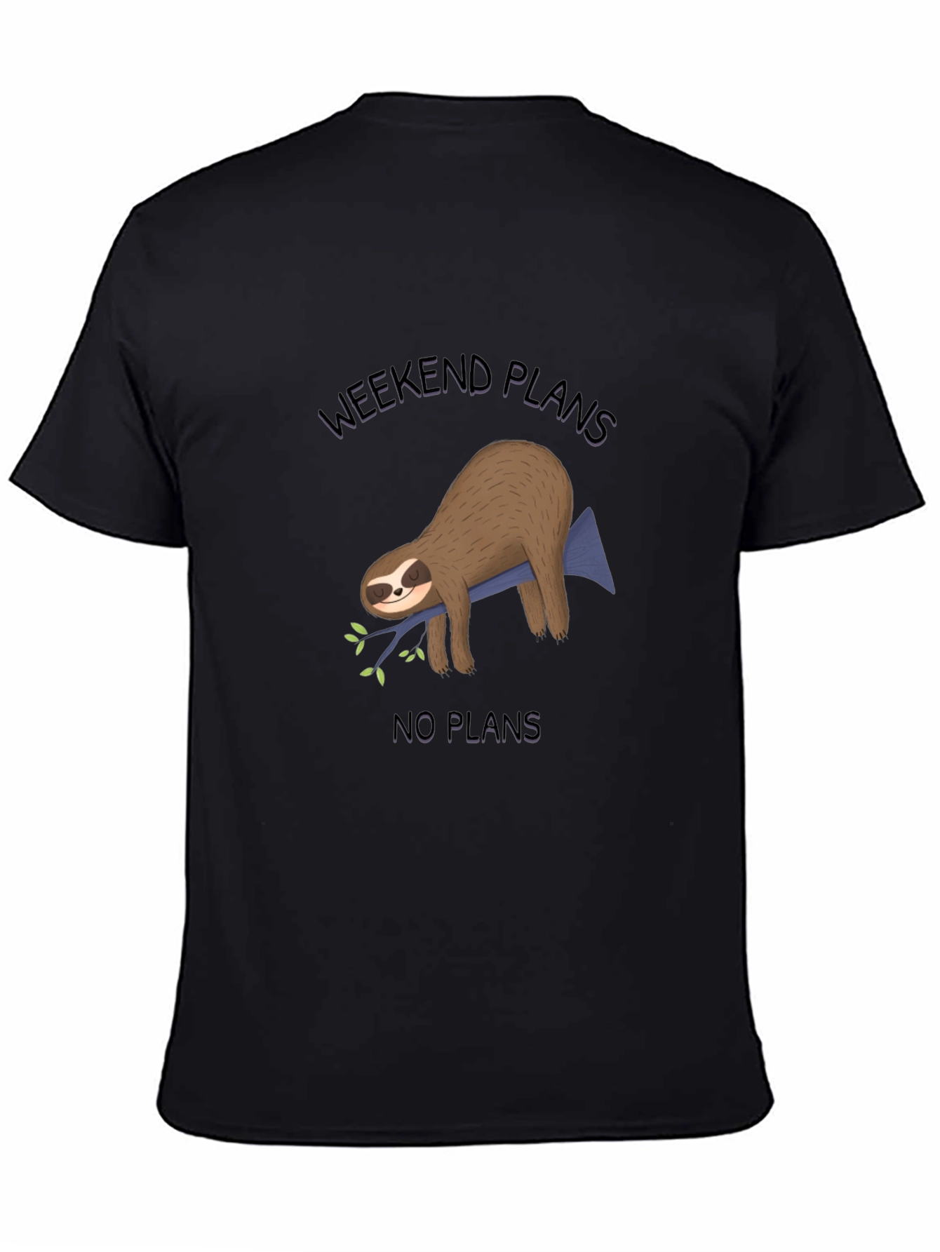 Weekend Plans Sloth Graphic Tee - Relaxed Fit