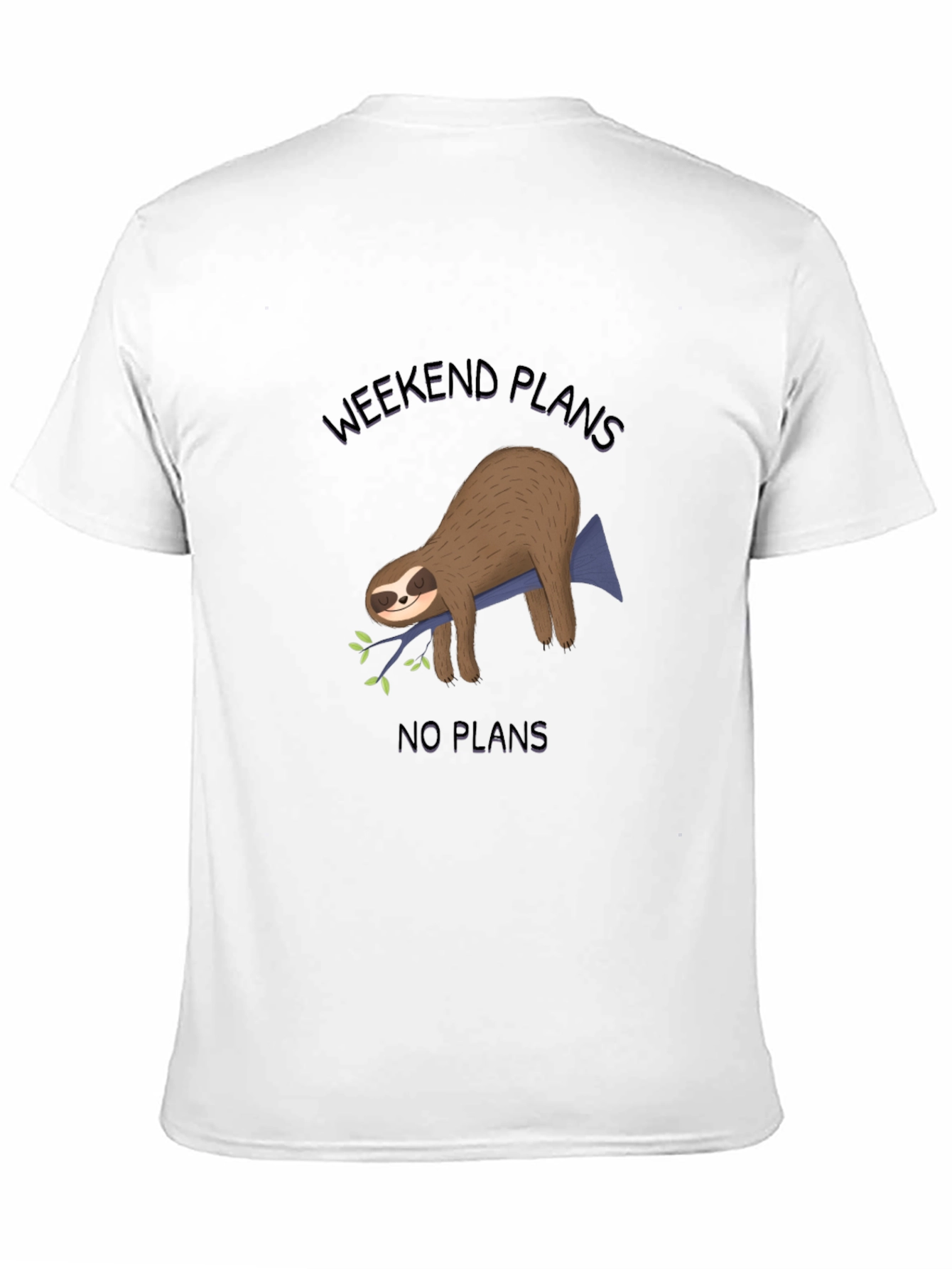 Weekend Plans Sloth Graphic Tee - Relaxed Fit