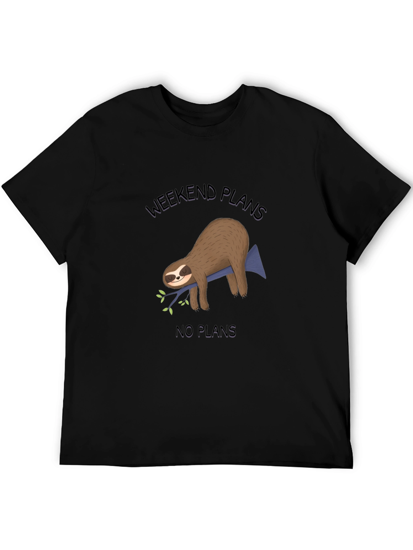 Weekend Plans Sloth Graphic Tee - Relaxed Fit