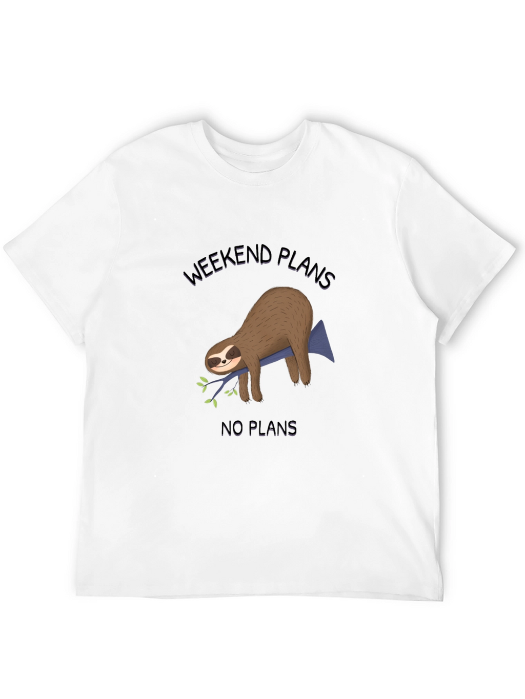 Weekend Plans Sloth Graphic Tee - Relaxed Fit