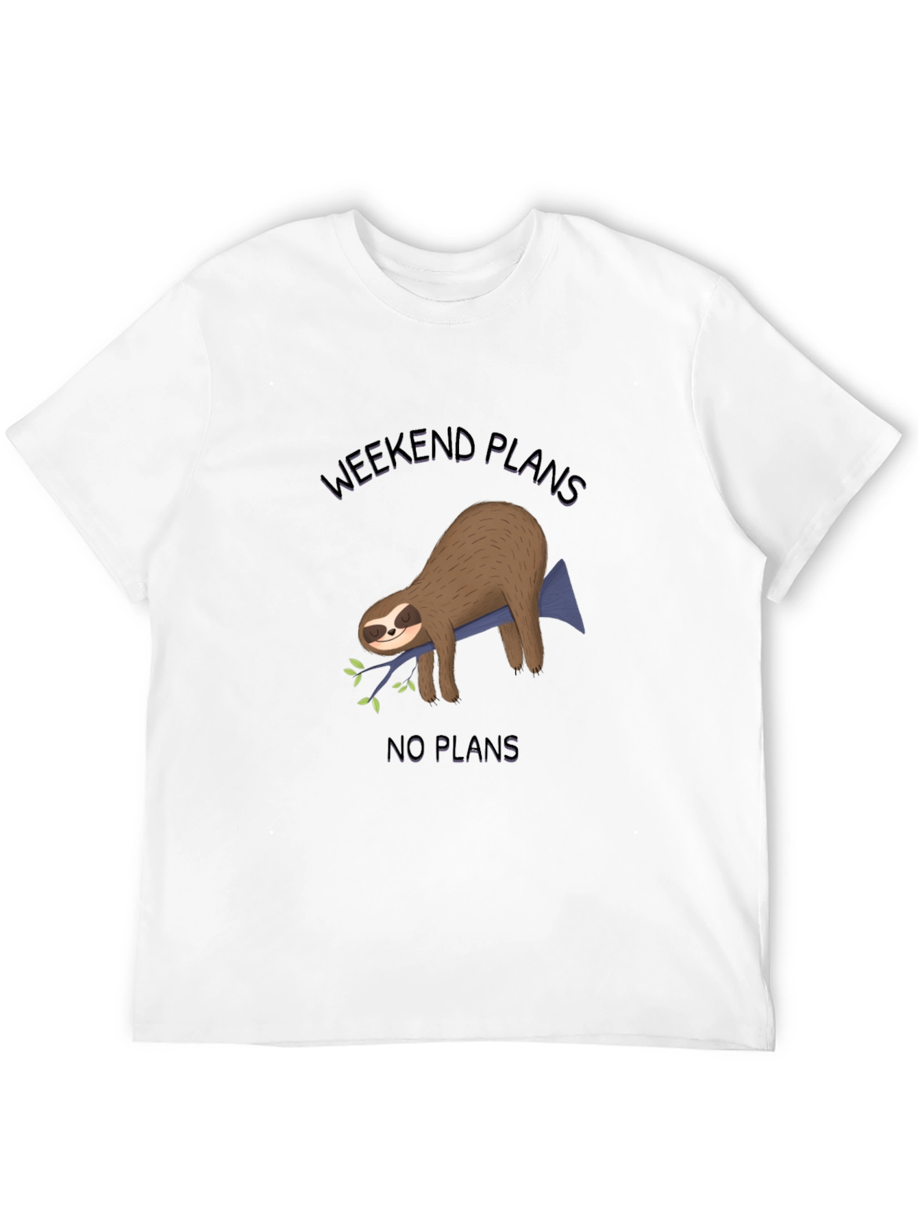 Weekend Plans Sloth Graphic Tee - Relaxed Fit