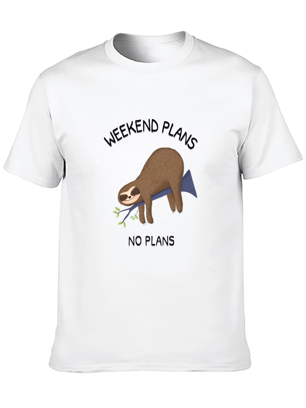 Weekend Plans Sloth Graphic Tee - Relaxed Fit