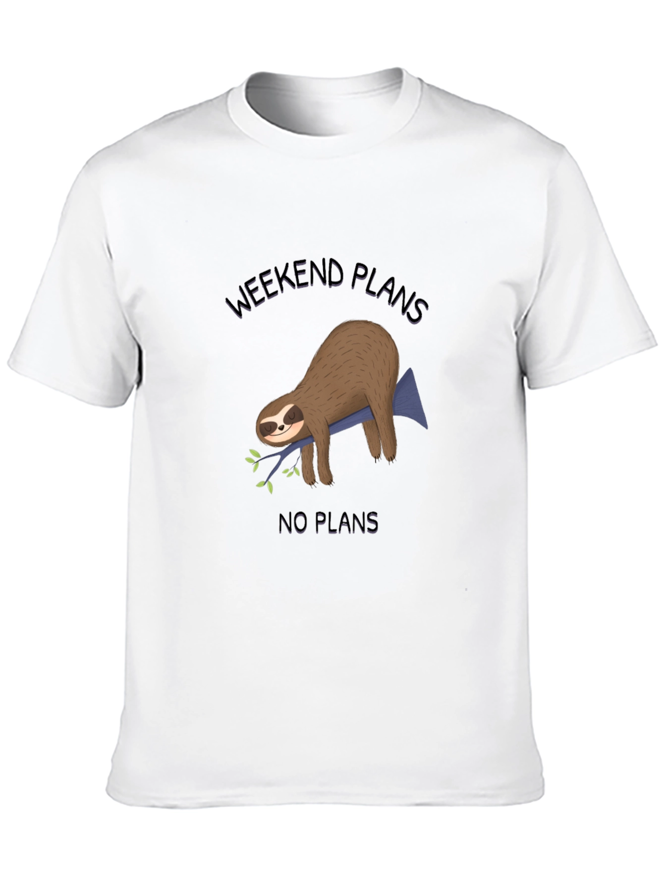 Weekend Plans Sloth Graphic Tee - Relaxed Fit