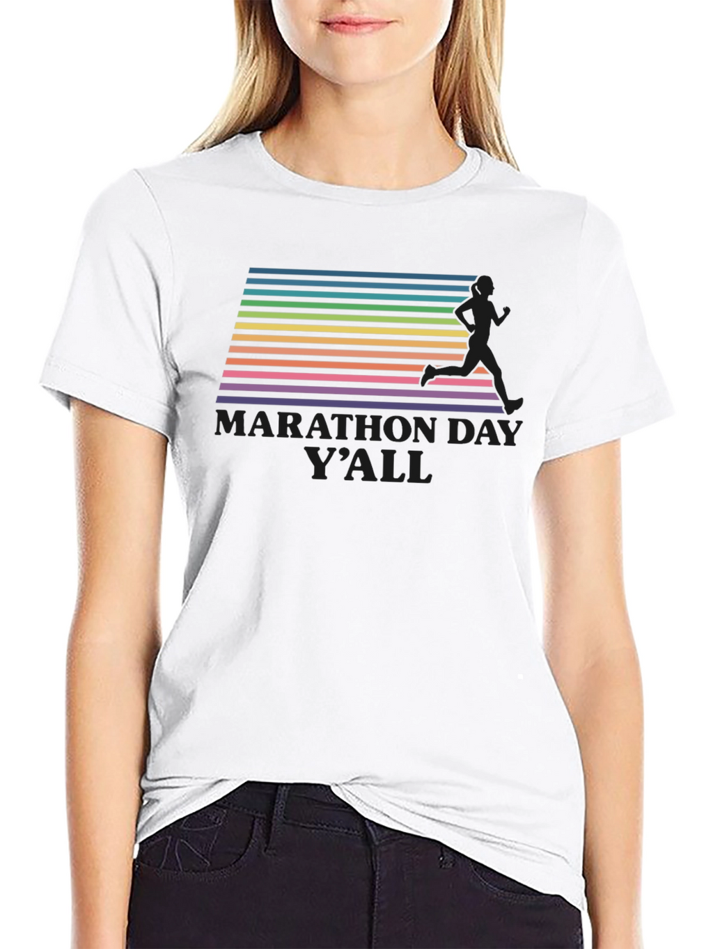 Marathon Day Yall Tee - Retro Runner
